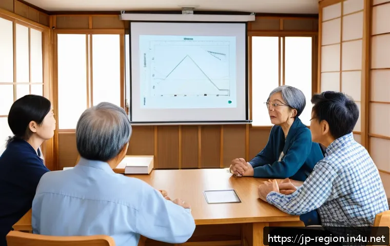 지역개발 자격증 취득 후 활용법 - A professional community meeting scene in a modern Japanese town, featuring a qualified female consu...