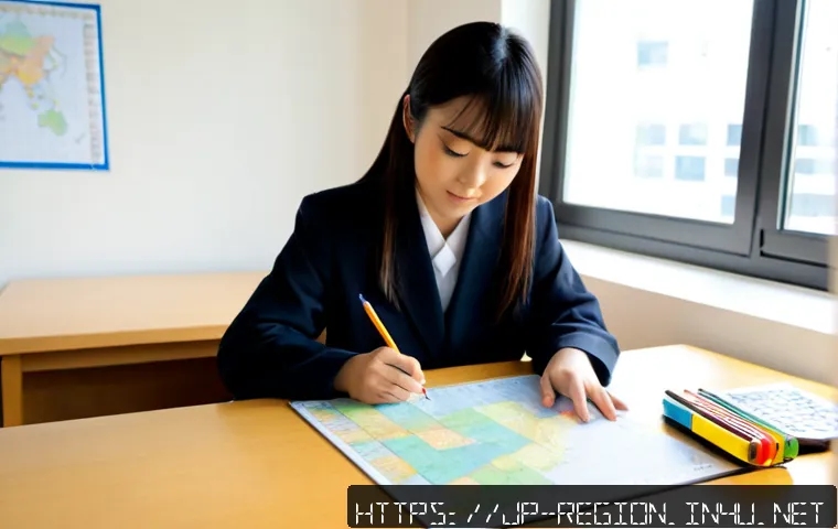 지역개발 실기 시험 준비 - Photorealistic Japanese urban planning student preparing for a practical regional development exam, ...